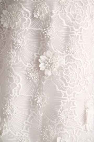 Dorothee Schumacher Embroidered organza skirt pure white