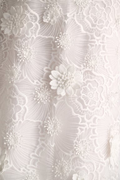 Dorothee Schumacher Rock aus besticktem Organza pure white