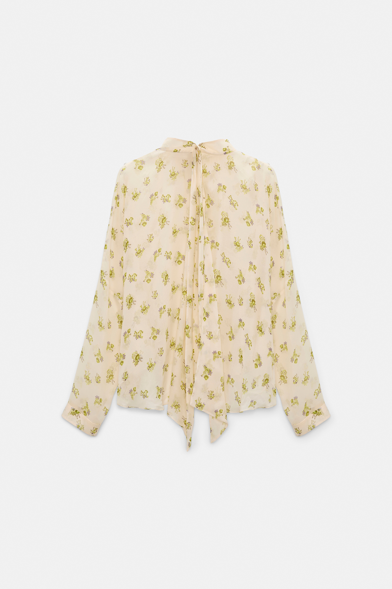Dorothee Schumacher T-Blouse aus bedruckten Georgette Little Daydream lemon