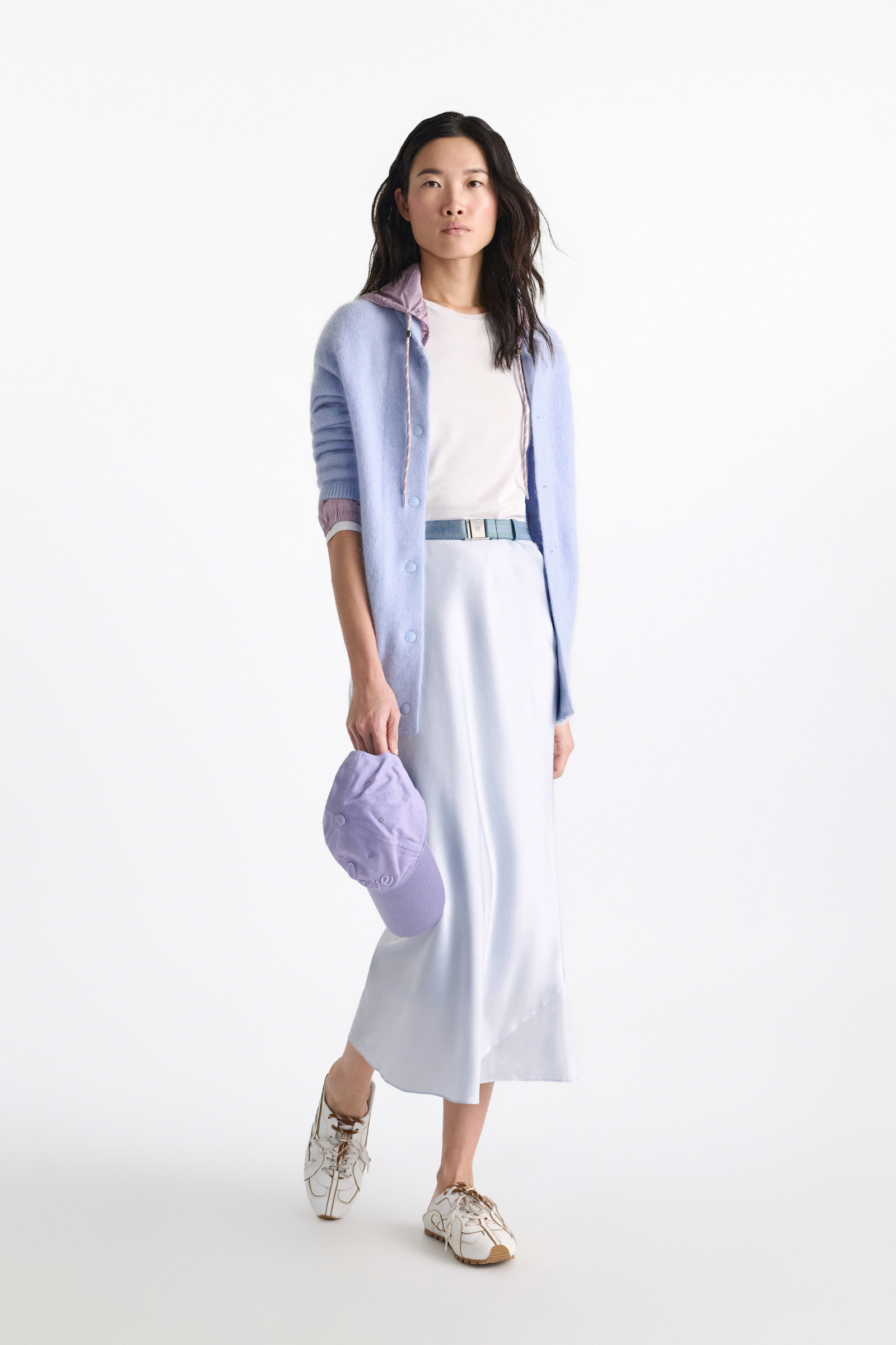 Dorothee Schumacher Midi-Rock aus Seidensatin ice sky