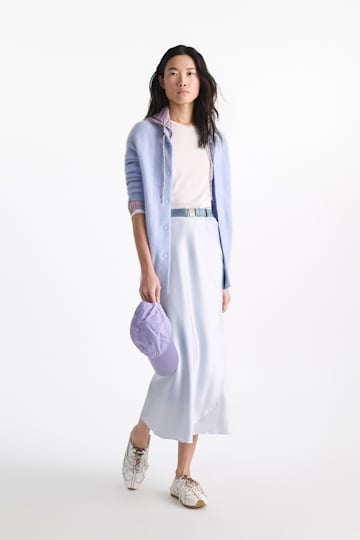 Dorothee Schumacher Midi-Rock aus Seidensatin ice sky