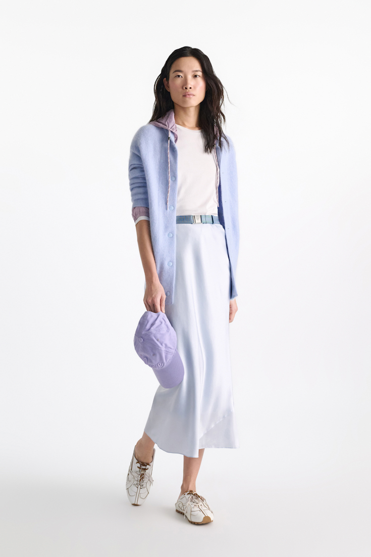 Dorothee Schumacher Midi-Rock aus Seidensatin ice sky