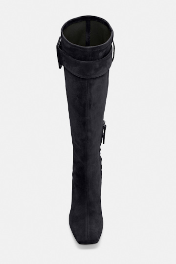 Dorothee Schumacher Boots aus Stretch-Kalbsveloursleder midnight blue