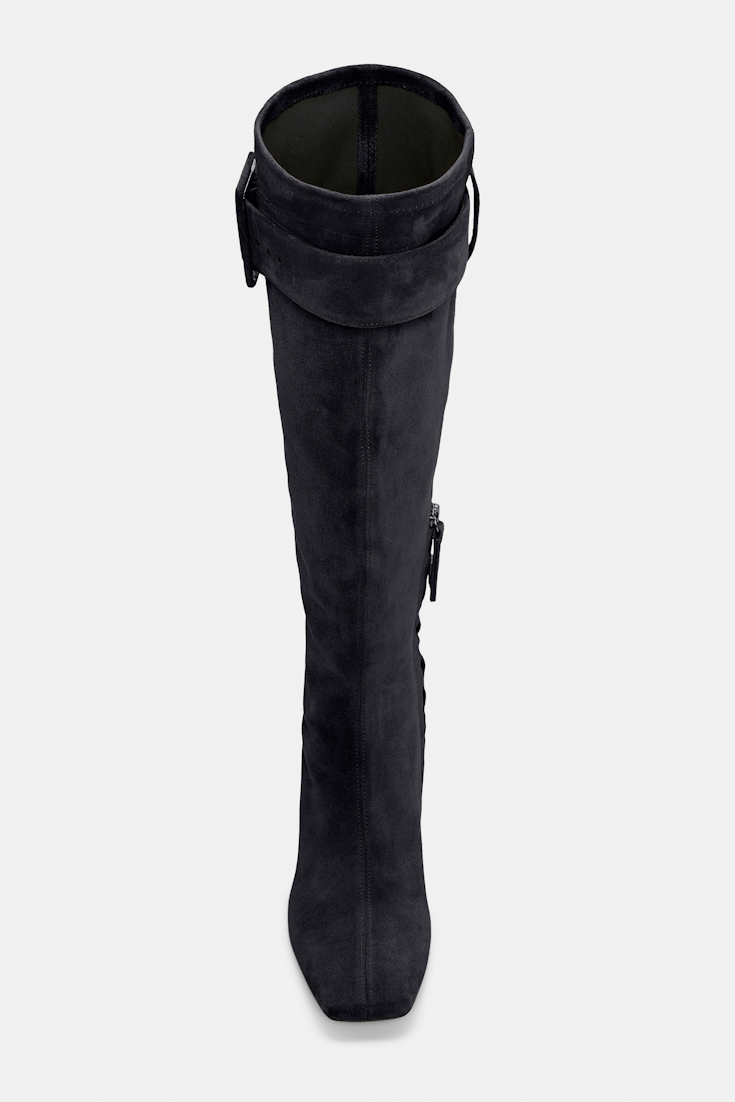 Dorothee Schumacher Stretch calf suede boots midnight blue