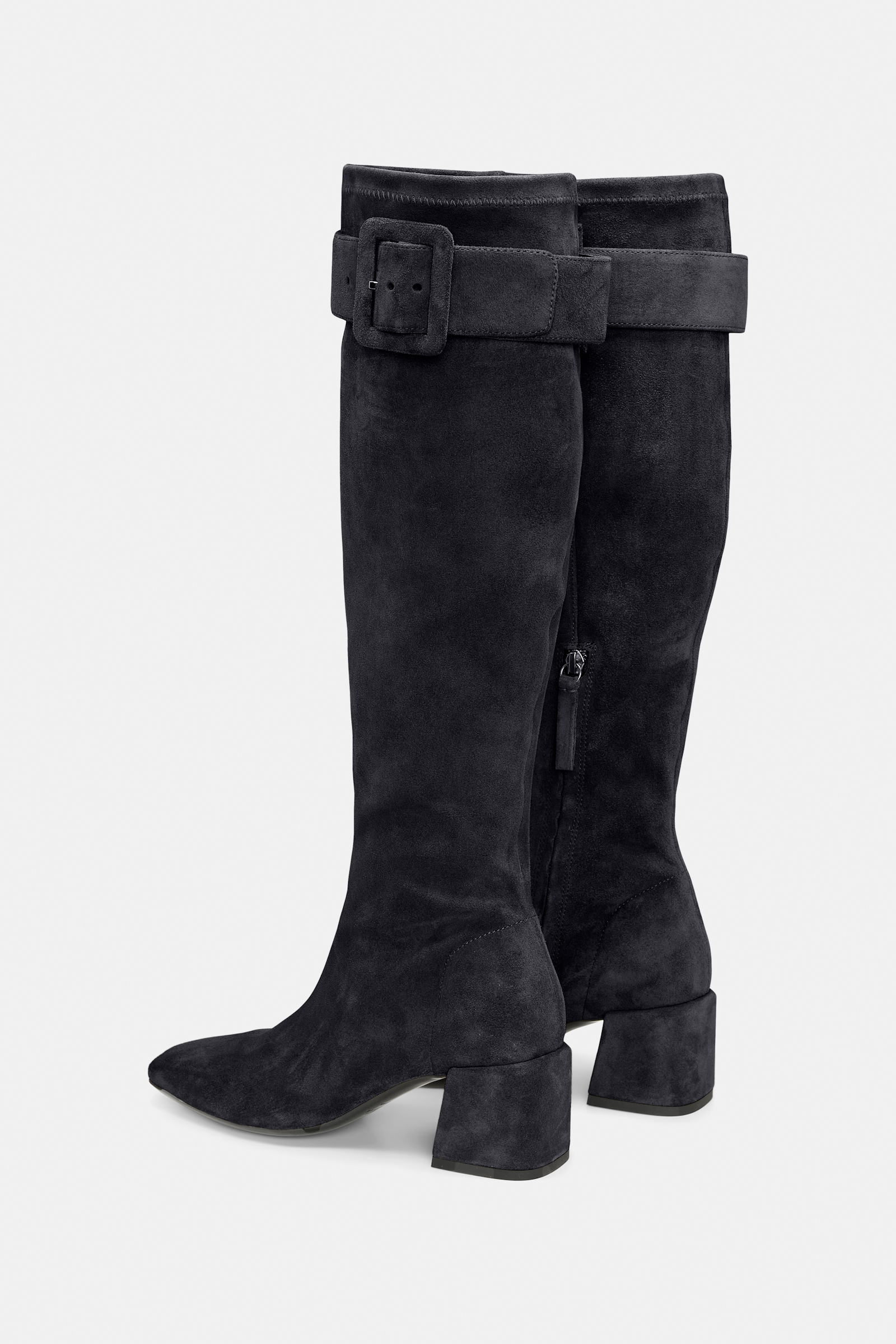 Dorothee Schumacher Stretch calf suede boots midnight blue