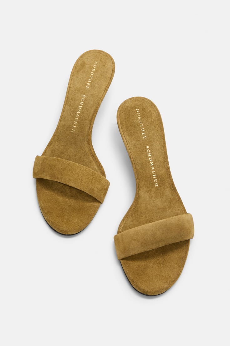 Dorothee Schumacher Mules mit Kitten Heel dafne green