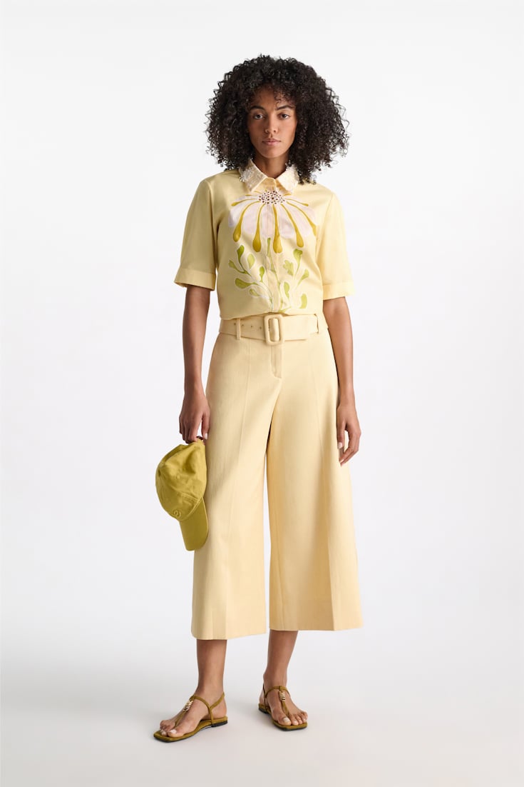 Dorothee Schumacher Suede sandals with signature D-rings dafne green