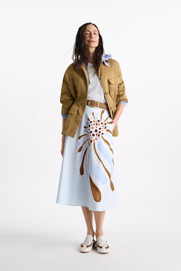 Dorothee Schumacher Gürtel aus Kalbsveloursleder mit gewachstem Effekt buckwheat