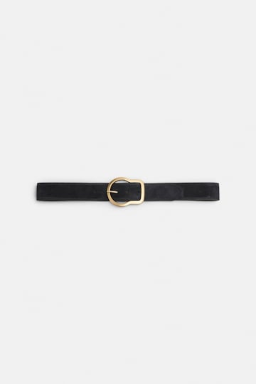 Dorothee Schumacher Waxed suede belt midnight blue