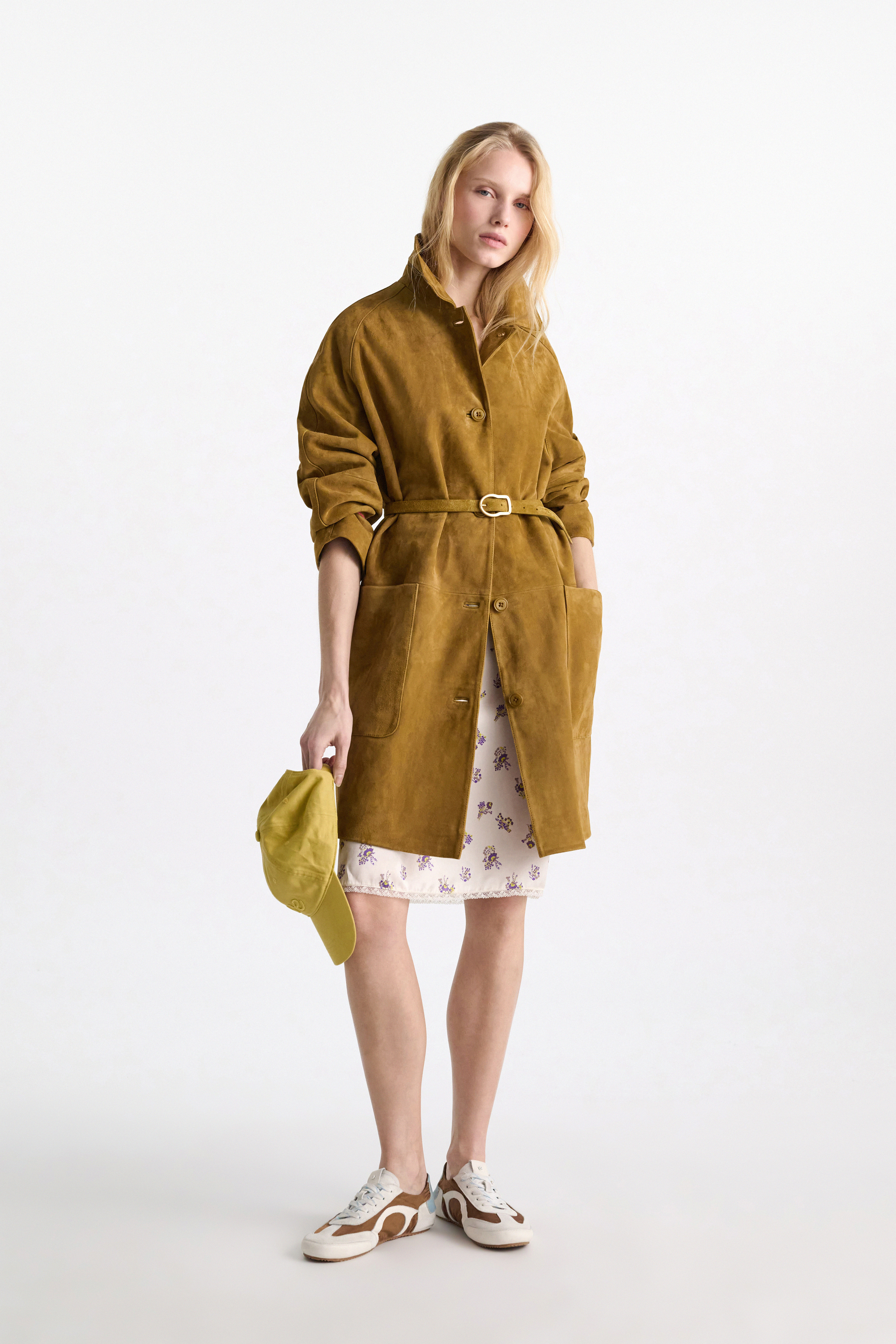 Dorothee Schumacher Suede belt with signature buckle