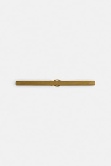 Dorothee Schumacher Gürtel aus Kalbsveloursleder dafne green