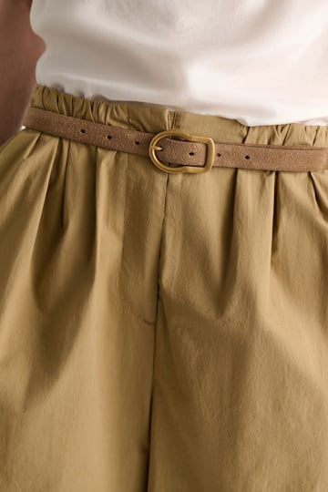 Dorothee Schumacher Gürtel aus Kalbsveloursleder buckwheat