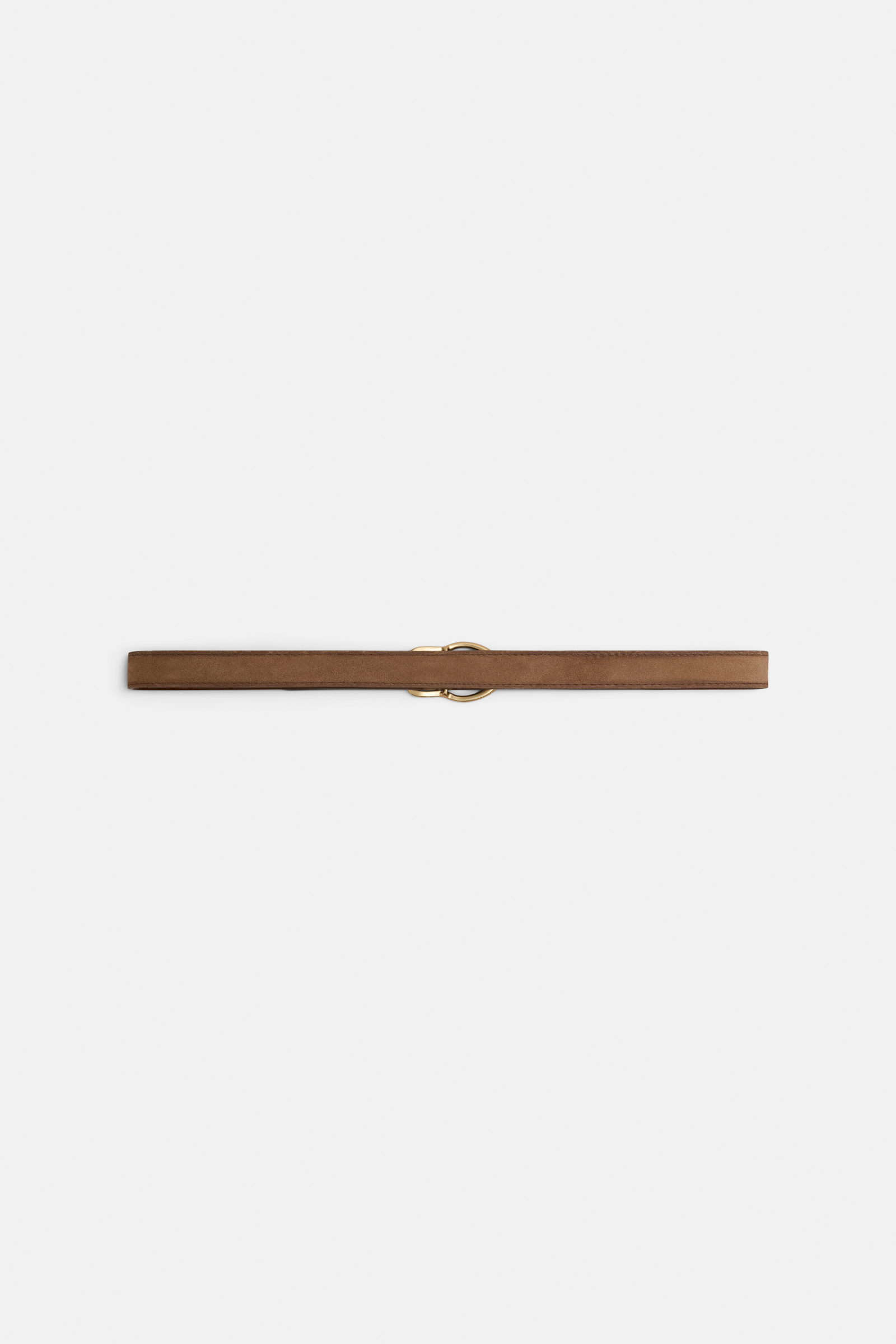 Dorothee Schumacher Gürtel aus Kalbsveloursleder buckwheat