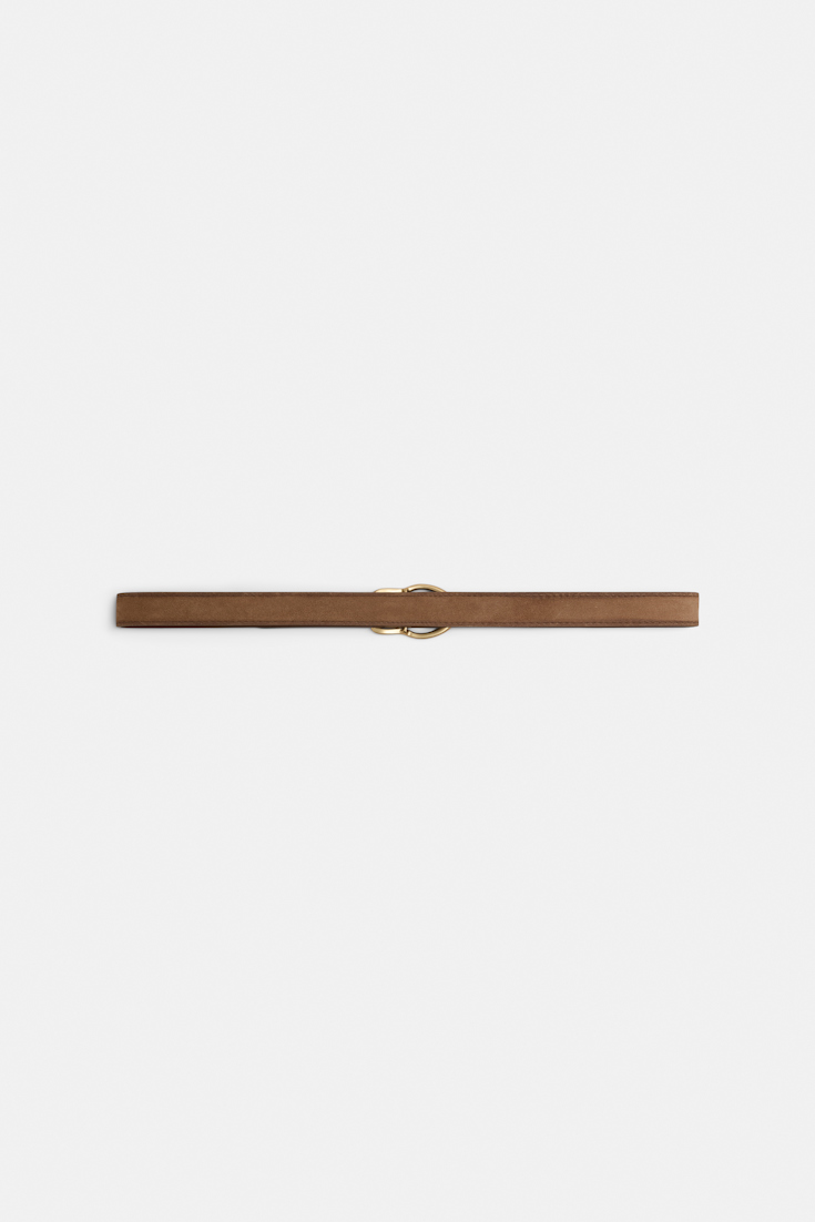 Dorothee Schumacher Gürtel aus Kalbsveloursleder buckwheat