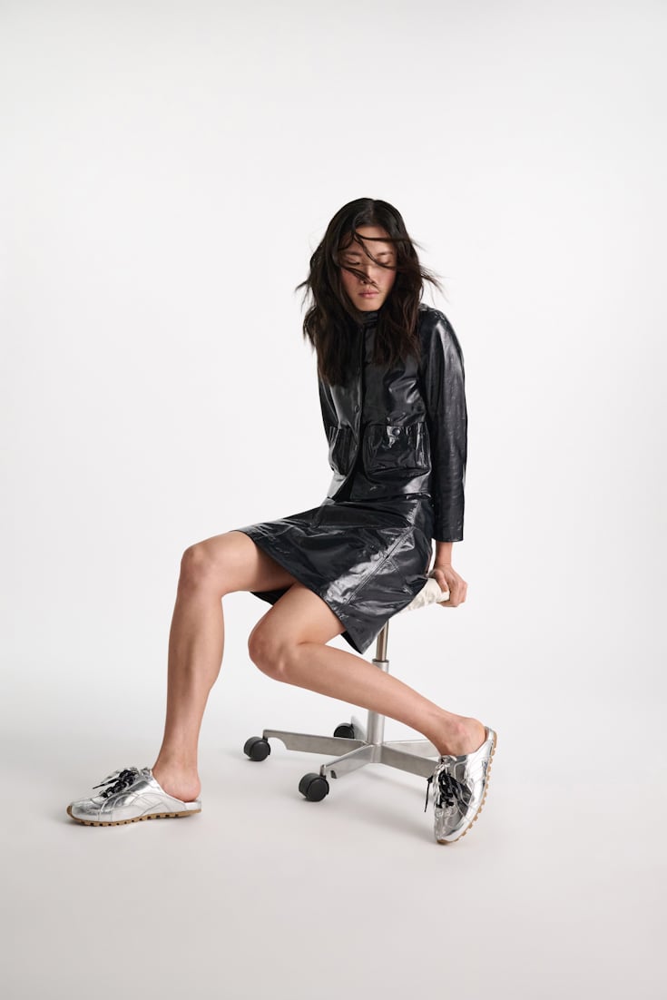 Dorothee Schumacher Mule Sneakers silver