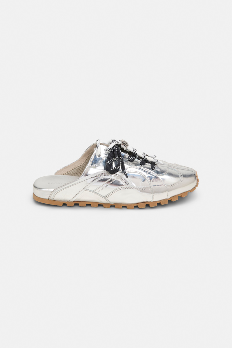 Dorothee Schumacher Women's Silver Sneaker-Style Mules Size 41
