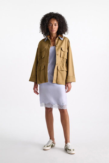 Dorothee Schumacher Elastische Sneakers khaki combo