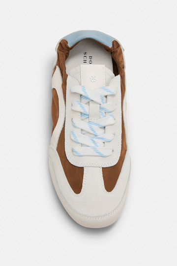 Dorothee Schumacher Elastische Sneakers chestnut brown combo