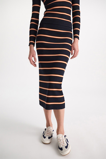 Dorothee Schumacher Elastische Sneakers navy combo