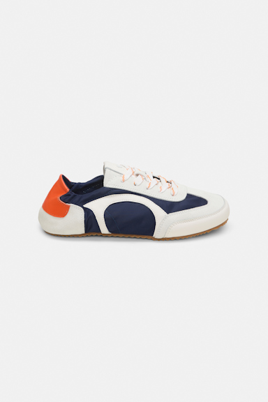 Dorothee Schumacher Mixed material sneakers navy combo
