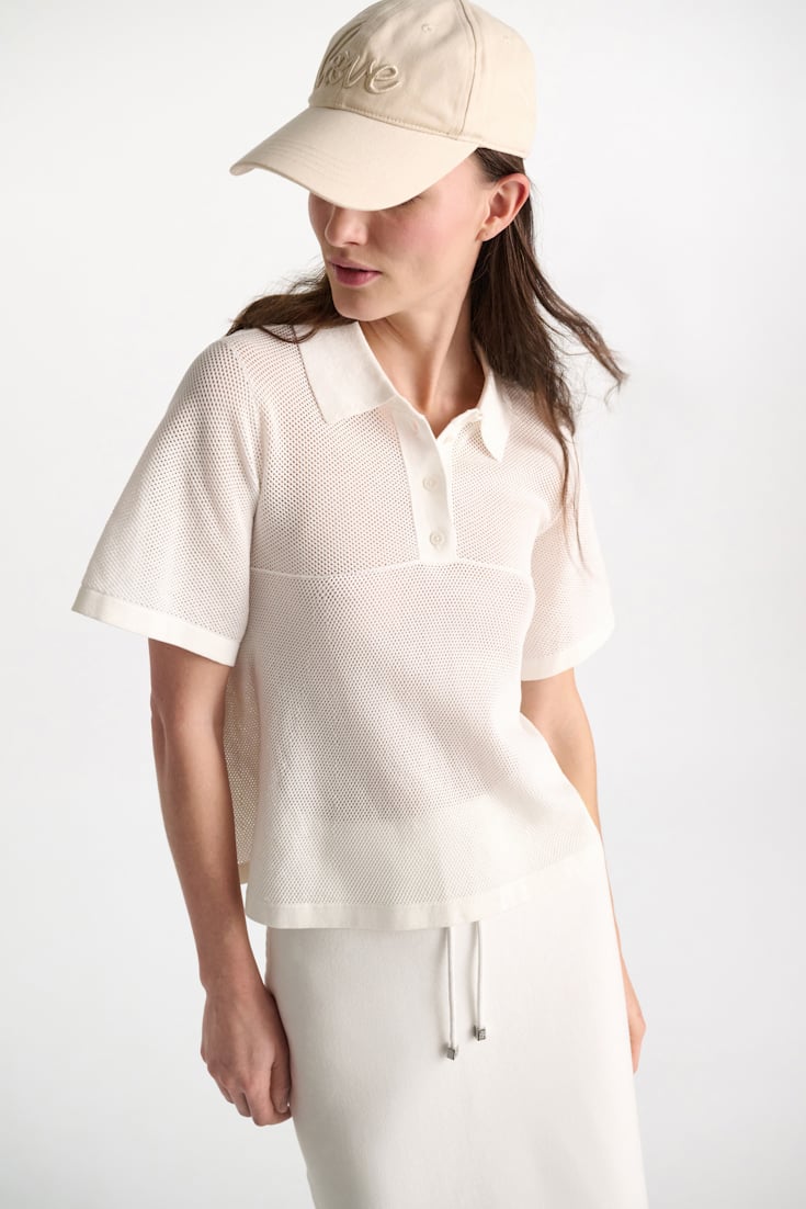 Dorothee Schumacher "Love" embroidered baseball cap ivory