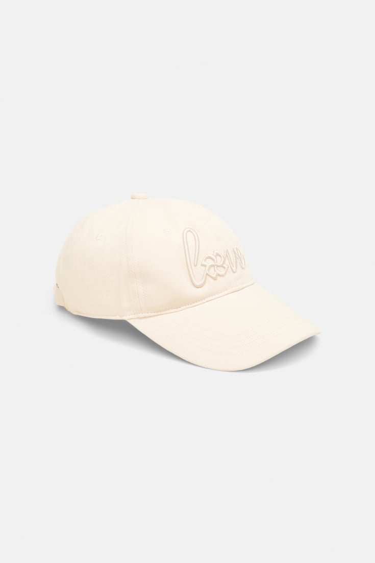 Dorothee Schumacher "Love" embroidered baseball cap ivory