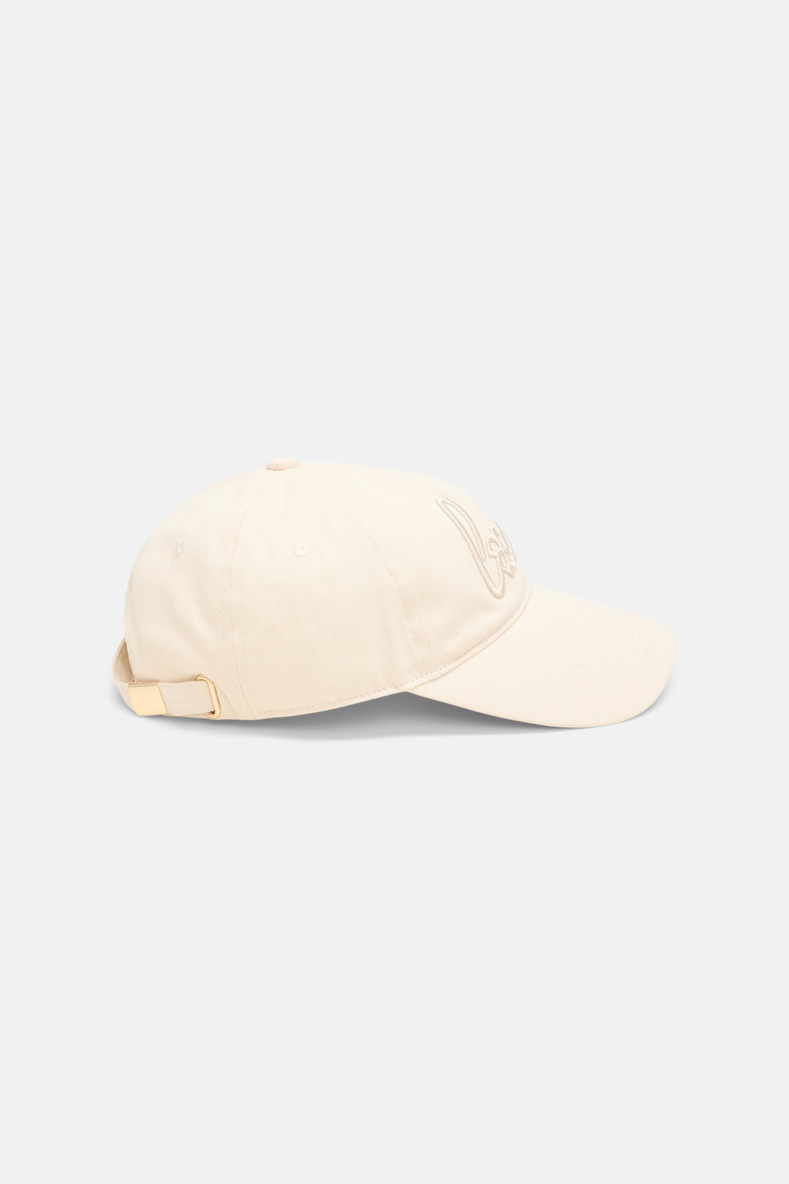 Dorothee Schumacher "Love" embroidered baseball cap ivory