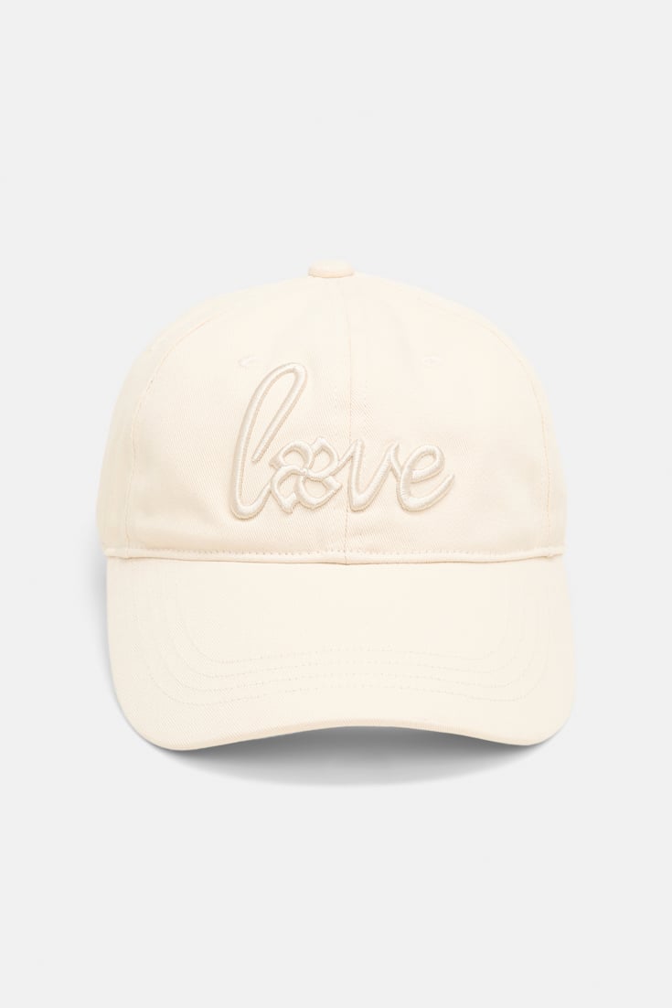 Dorothee Schumacher "Love" embroidered baseball cap ivory