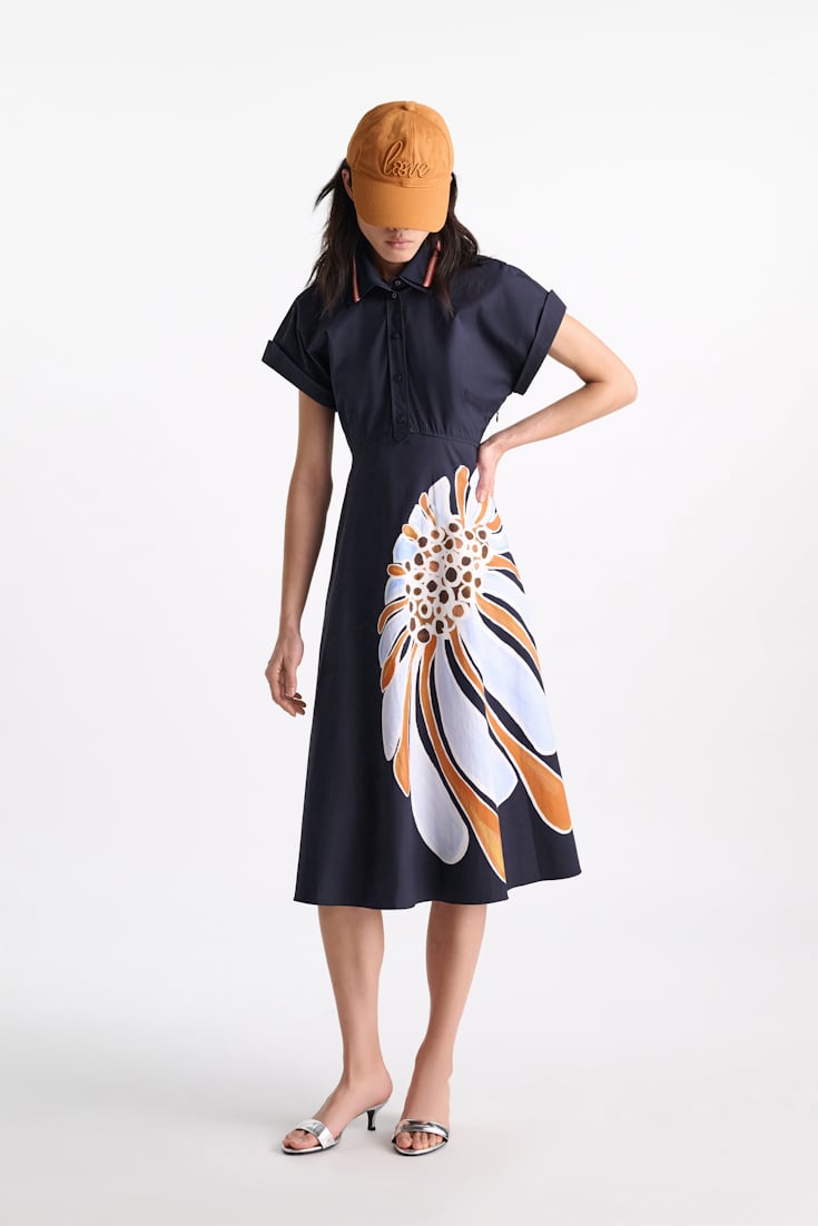 Dorothee Schumacher "Love" embroidered baseball cap orange rust