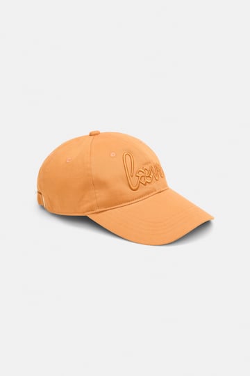 Dorothee Schumacher "Love" embroidered baseball cap orange rust