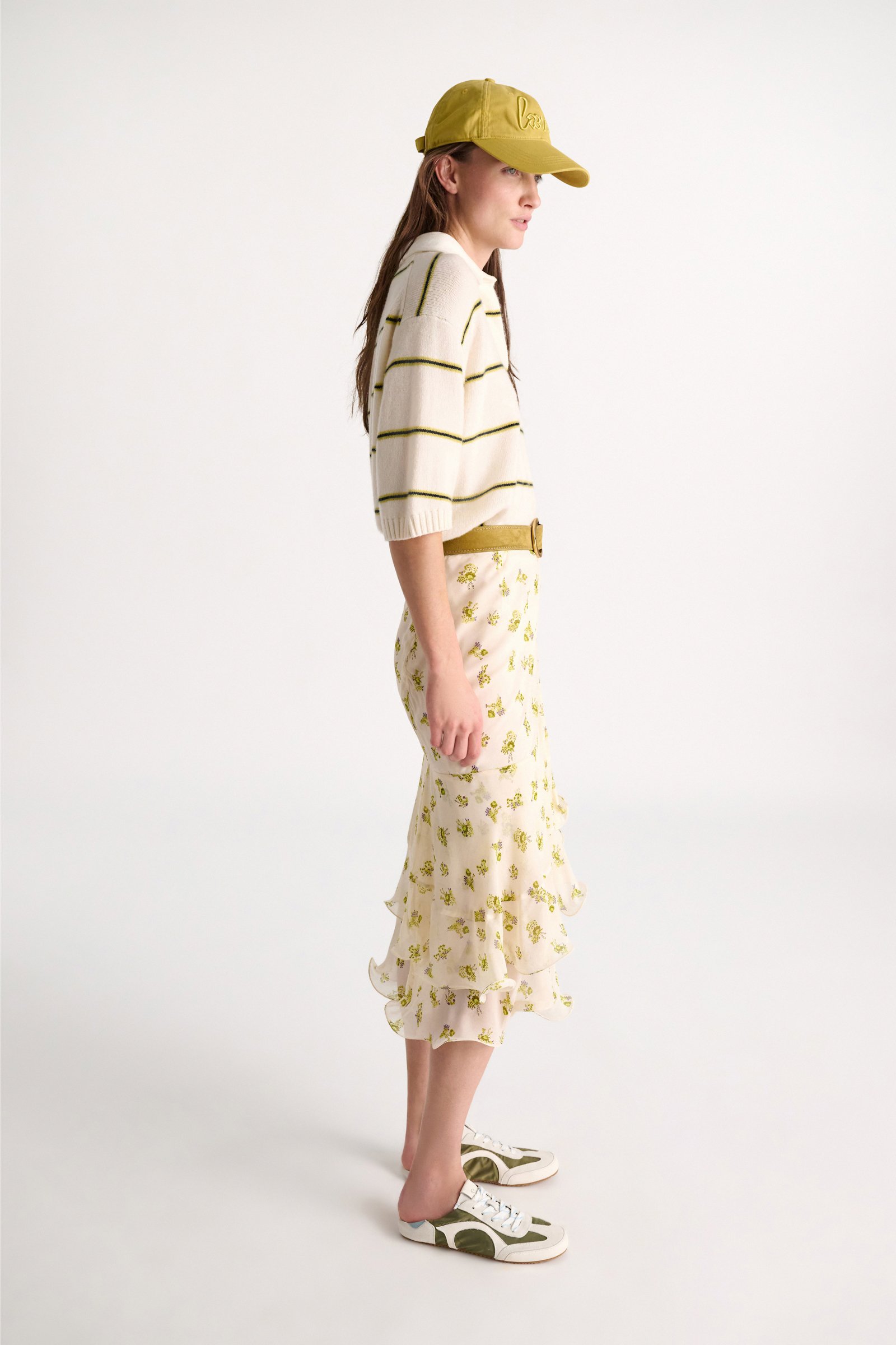 Dorothee Schumacher "Love" embroidered baseball cap spiced green