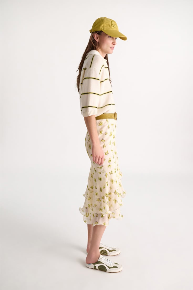 Dorothee Schumacher "Love" embroidered baseball cap spiced green