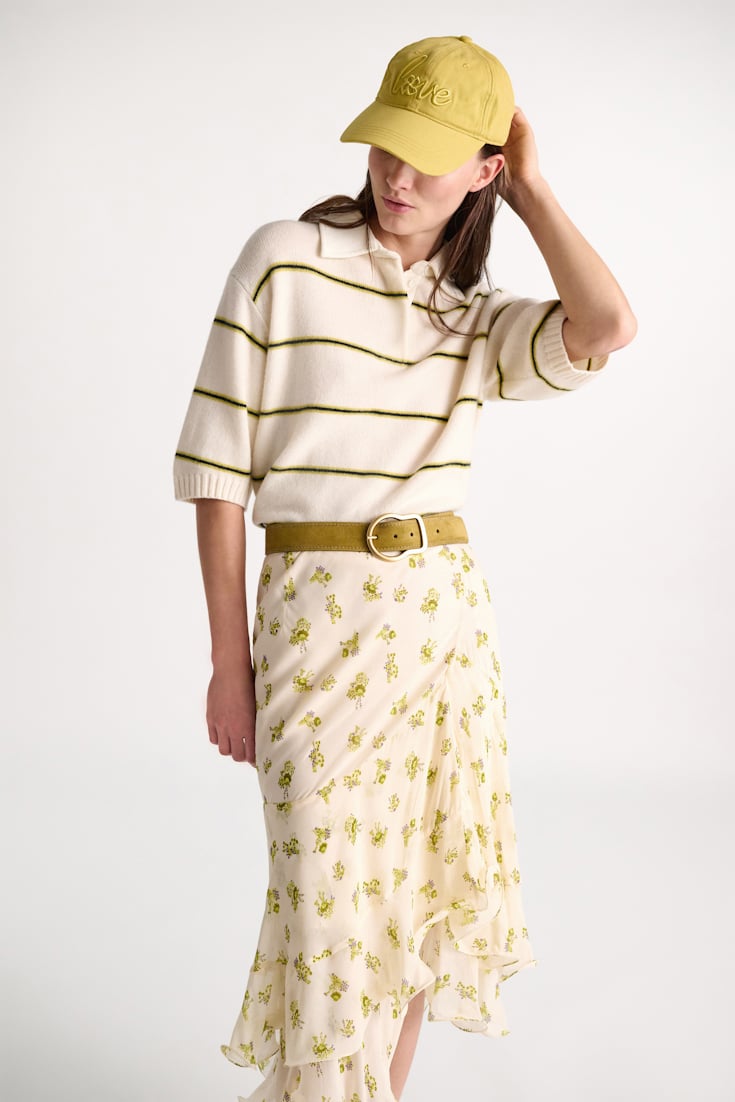 Dorothee Schumacher "Love" embroidered baseball cap spiced green