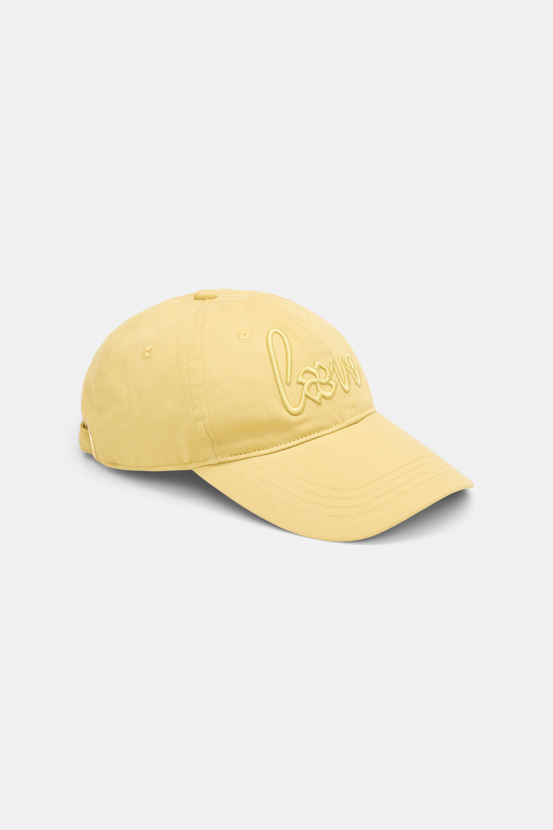 Dorothee Schumacher "love" Embroidered Baseball Cap In Yellow