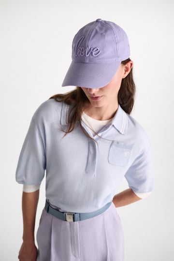 Dorothee Schumacher Baseball Cap dark lavender