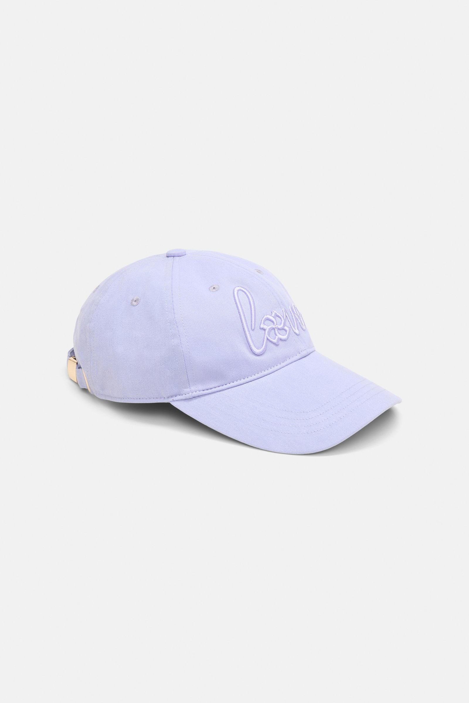 Dorothee Schumacher "Love" embroidered baseball cap dark lavender