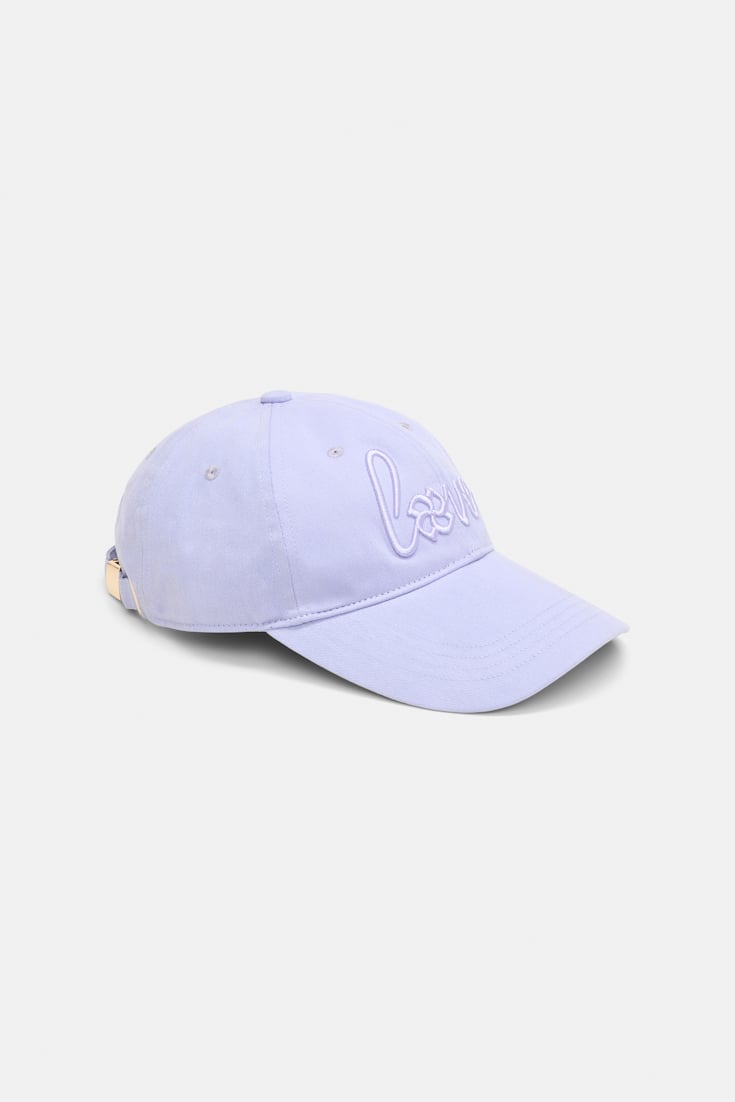 Dorothee Schumacher "Love" embroidered baseball cap dark lavender