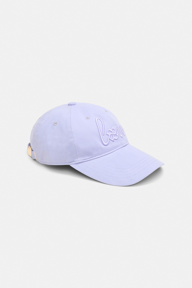 Dorothee Schumacher "love" Embroidered Baseball Cap In Purple