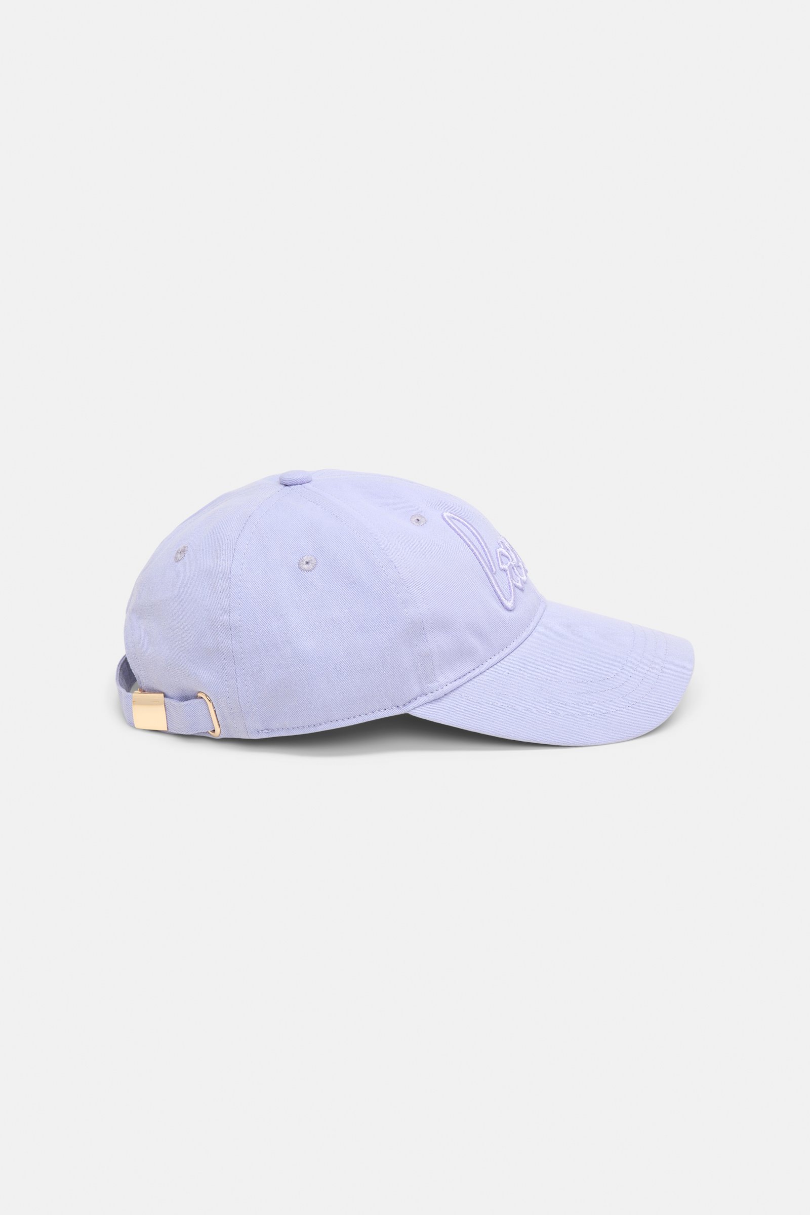 Dorothee Schumacher "Love" embroidered baseball cap dark lavender