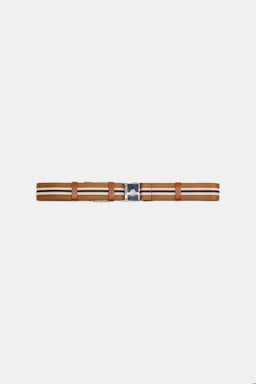 Dorothee Schumacher Elastischer Gürtel mit D-Rose Schnappschließe brown combo