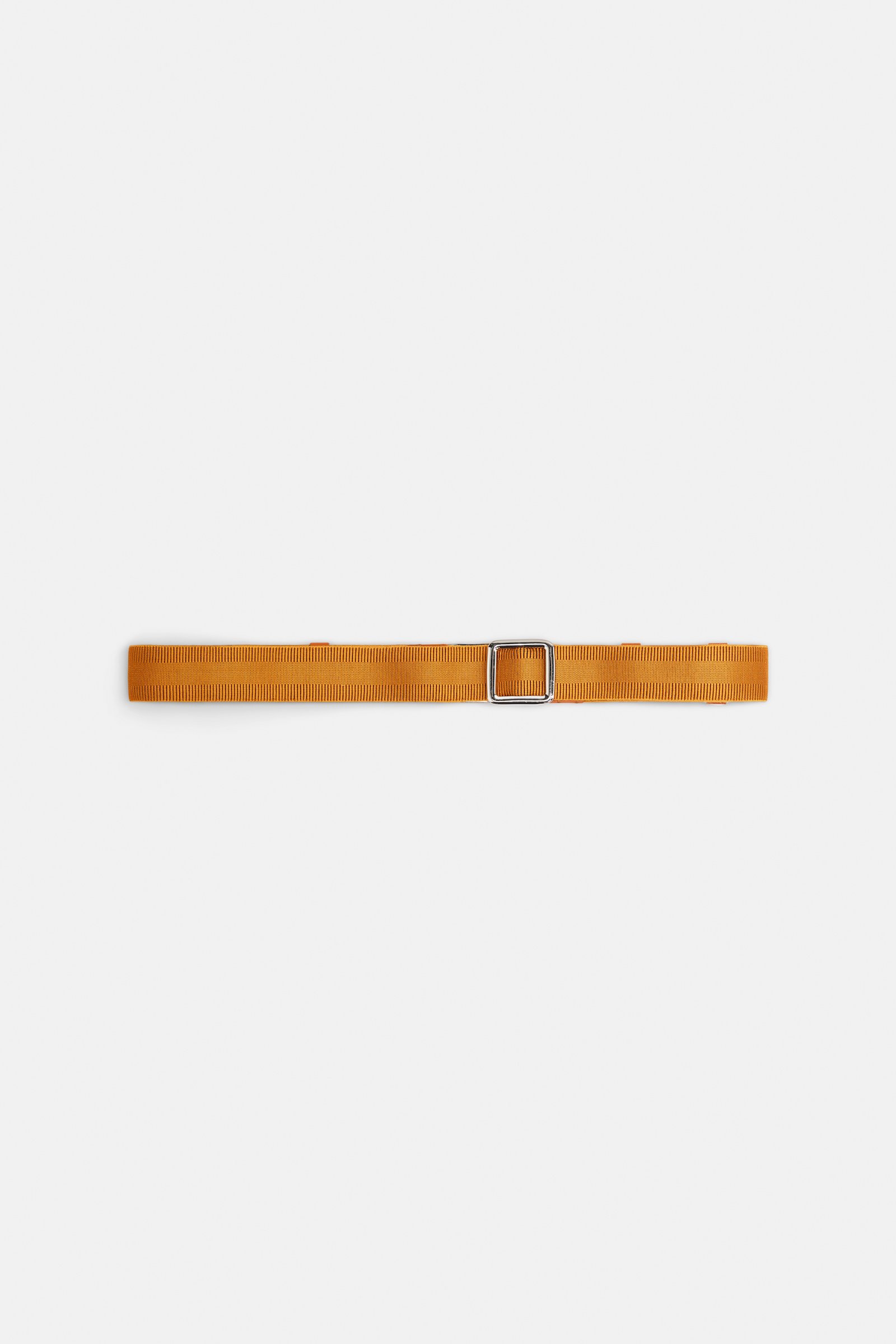 Dorothee Schumacher Elastic belt with leather detailing orange rust