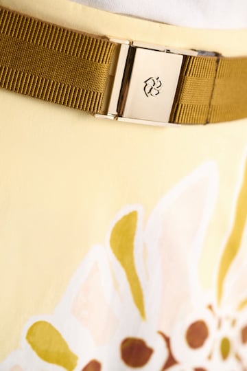 Dorothee Schumacher Elastischer Gürtel mit D-Rose Schnappschließe khaki