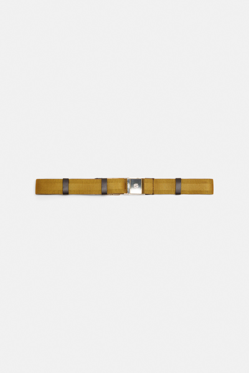 Dorothee Schumacher Women's Green Elastic Belt With Leather Detailing