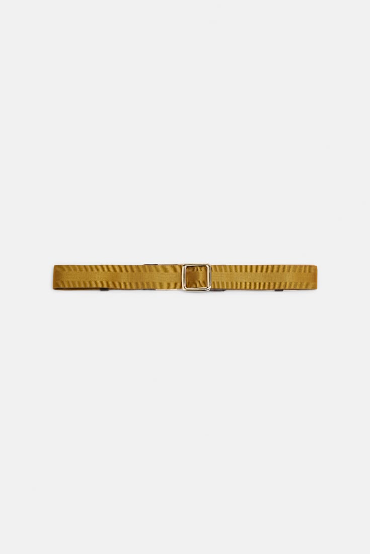 Dorothee Schumacher Elastic belt with leather detailing khaki