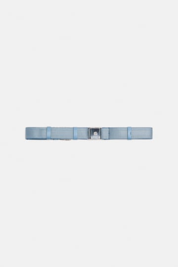 Dorothee Schumacher Elastic belt with leather detailing denim blue