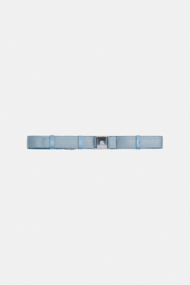 Dorothee Schumacher Elastic belt with leather detailing denim blue