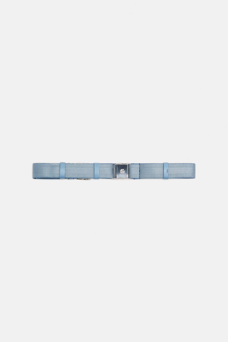 Dorothee Schumacher Elastic belt with leather detailing denim blue