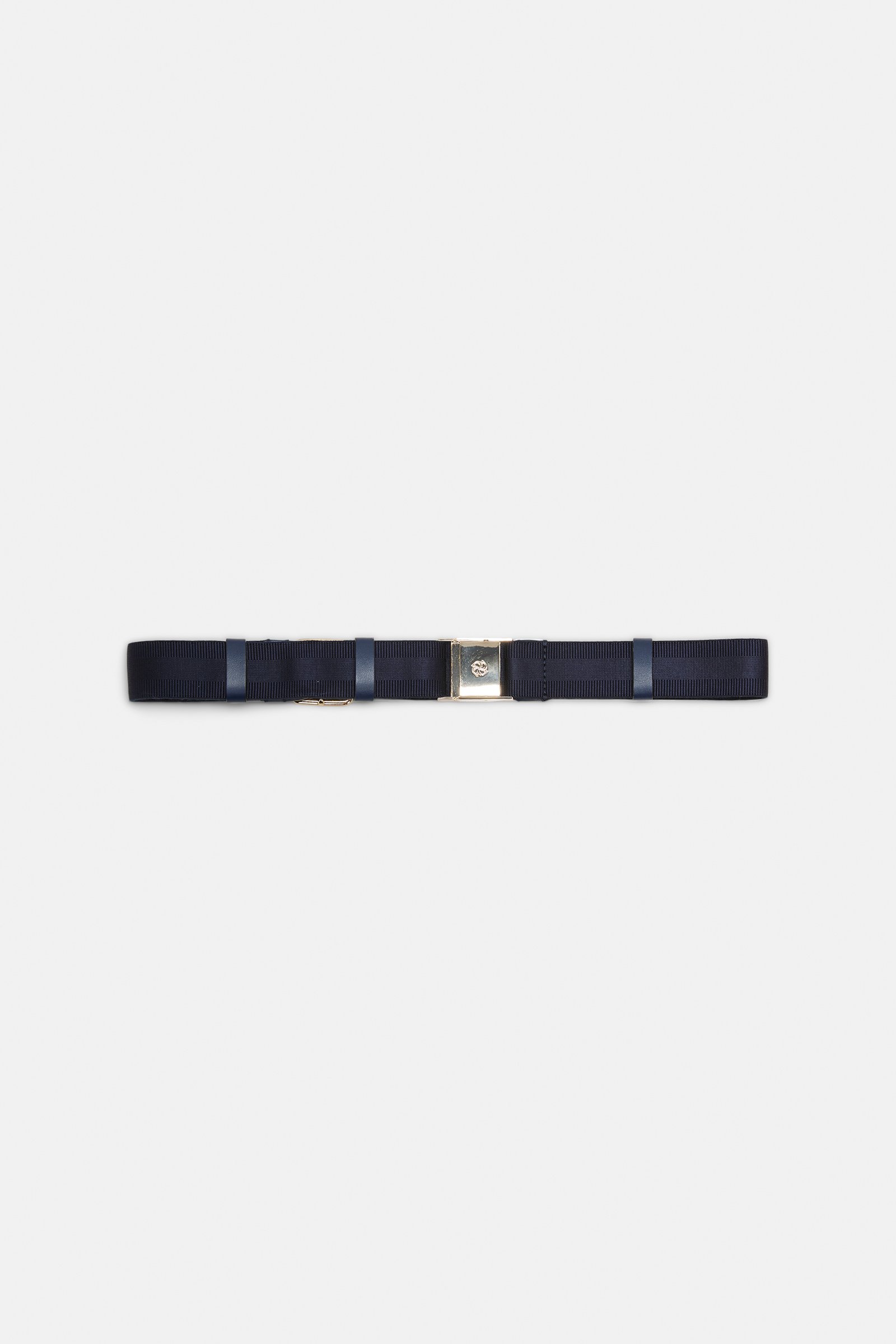 Dorothee Schumacher Elastic belt with leather detailing midnight blue