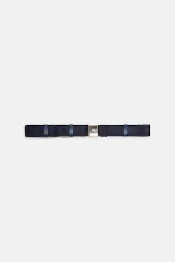 Dorothee Schumacher Elastic belt with leather detailing midnight blue