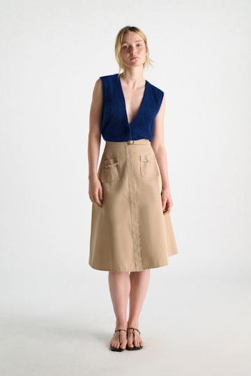 Dorothee Schumacher Cashmere vest with pointelle ocean